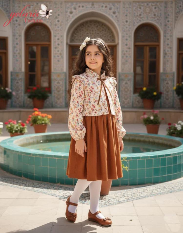 کت سارافون گل ریز