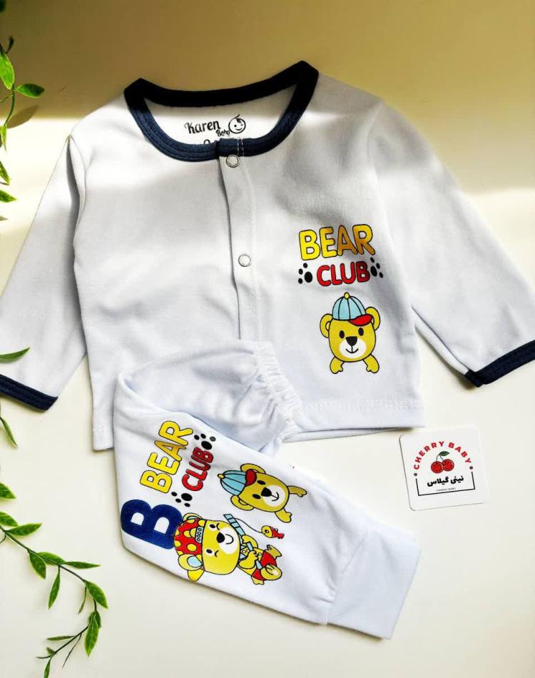 مانتو و شلوار خرسی آبی